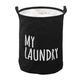 大容量收納籃 洗衣籃 髒衣籃 折疊收納籃 居家收納 衣服收納, 黑色,大號