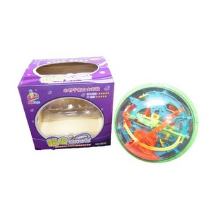 3D 魔幻 智力球 迷宮球 軌道球 新版橢圓形 100關 CF98471, 1個