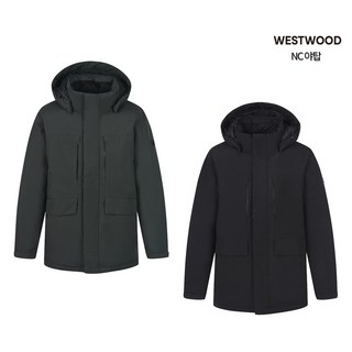 [웨스트우드] (한정수량 특가세일) 남성 겨울 보온 경량 우수 중힙기장 헤비 덕다운 패딩 자켓 / 오리털 80:20 편안한 착용 / 혹한기 야외활동 일상복 출퇴근용 캐주얼