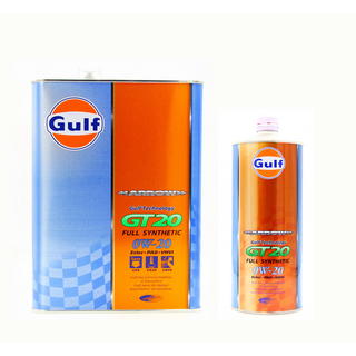 Gulf 海灣 GT20 全合成機油 0W-20 三桶箱購優惠，全合成配方，卓越引擎保護，低溫啟動迅速, 1個, GT20 0W20 5L