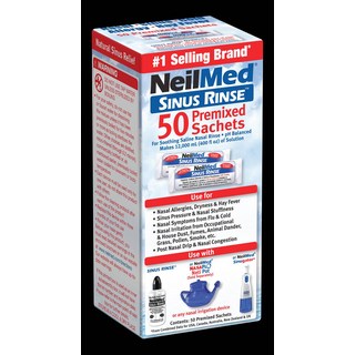 NeilMed Sinus Rinse 50 包預混式鼻腔沖洗劑, 成人洗鼻鹽組(洗鼻鹽*50包)