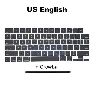 게이밍키보드 노트북 키보드 키 캡 맥북 에어 레티나 13.6 인치 A2681 키캡 M2 블랙, 01 US English