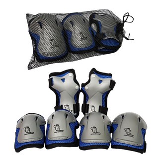 발로타 유아동용 무릎 + 손목 + 팔꿈치 보호대세트, 블루, 1세트