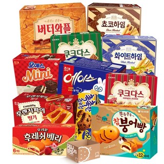 냠냠상회 사무실 인기과자 대용량 과자세트 11가지구성+냠냠상회전용박스포장발송, 11종, 1세트