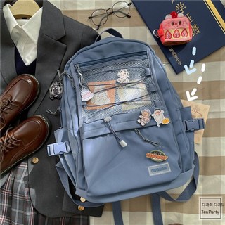 ins풍 대용량 카고 백팩 일본계 하라주쿠 중학생 가방 선물