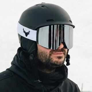 톰디어 고스트 스노우 보드 스키 헬멧, 블랙, 1개