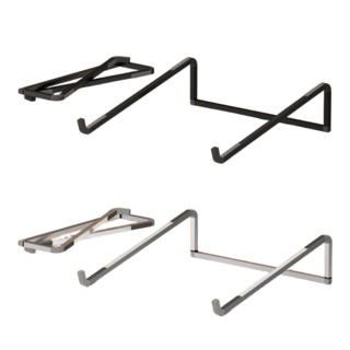 브릿지 초간단 휴대용 접이식 노트북 거치대, 브릿지실버26cm