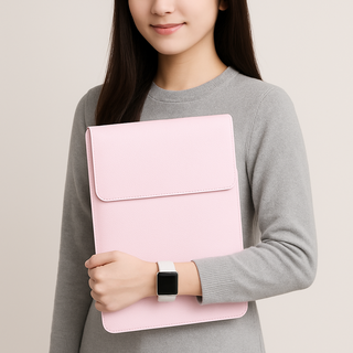 하이리브 각도UP 노트북 파우치, 1개, 라이트 핑크