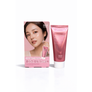 tenzero 膠原蛋白包覆面膜，深層滋養緊緻毛孔，重現彈力光澤，打造Q彈美肌, 1組, 1入