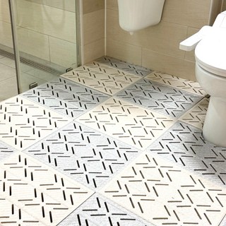 올지 에어폼 EPP 욕실 매트 미끄럼방지, 4개, 애쉬그레이