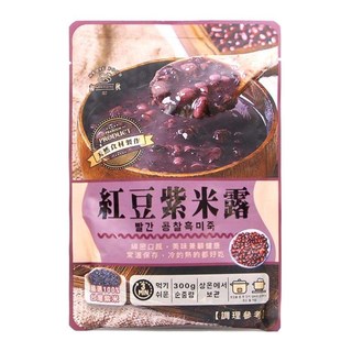 和秋 紅豆紫米露 紅豆紫米粥 300g 常溫保存 宵夜點心, 1個, 和秋 紅豆紫米露300g