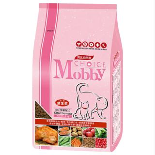 Mobby 莫比 3kg DHA+蛋白質 益生菌 牛磺酸 扁圓小顆粒, 雞肉 + 鮭魚, 1袋