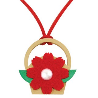 미니카네이션목걸이바구니카드만들기 / DIY.324 어버이날 스승의날 DIY 꾸미기 교육 체험 학습용, 3세트, 혼합