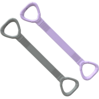 바이블굿즈 요가 운동 어깨운동 고관절 스트레칭 밴드, 2개, 쿨 그레이+라일락 퍼플