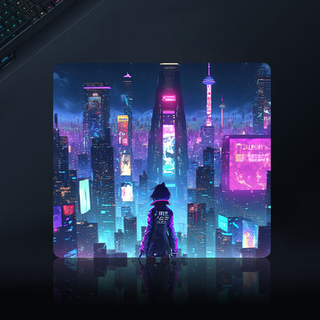 Lanaya Assassin X 스피드 게이밍 컨트롤 마우스패드 450 x 400 x 4 mm, 1개, Cyberpunk