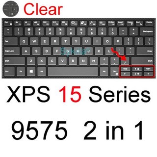 노트북 키스킨 실리콘 키보드 커버 키보드 덮개 Dell XPS 15 9500 9510 9520 7590 9550 9560 9570 9575 9650 터치 보호기 스킨 케이스 액세서