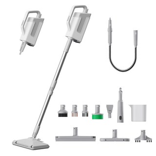 [국내발송] RichMagic 15in1 멀티 살균 스팀청소기, 흰색, HEB-805D