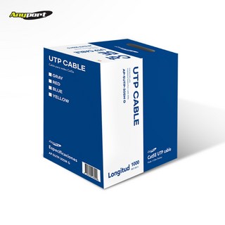 애니포트 CAT.5E UTP 4Pair 케이블 회색 305M AP-5UTP-305M(G), 그레이, 3박스, 305mm