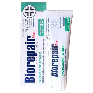 Biorepair 全效加強型牙膏(綠) 全方位口腔護理 預防蛀牙, 75ml, 1個