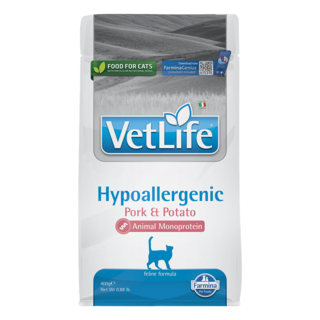 法米納 Farmina Vet Life 貓用皮膚保健低敏配方 (豬肉地瓜) 400克/1.5KG, 400g, 1個, 混合口味