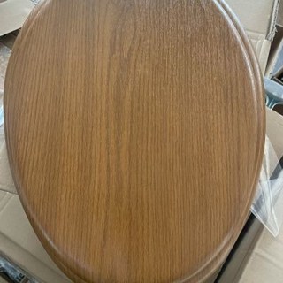 加厚緩降靜音馬桶蓋：O型/U型/V型實木坐便器蓋板，多種尺寸可選, 1個, 純實木坐便蓋馬桶蓋