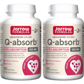 재로우 Q-앱솔브 Co-Q10 100mg 소프트젤 글루텐 프리, 120정, 2개