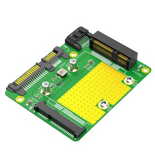 雙 mSATA SSD 轉 SATA 轉接卡，支援 SATA3.0，適用半高/全高 MSATA, 1個, 全新品