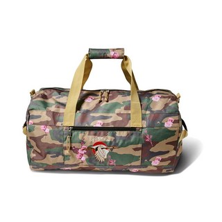 PRIMITIVE SP25-PA125A00 大阪丹頂鶴刺繡旅行袋，運動健身旅行收納包，時尚耐用, CAMO 迷彩, 1個