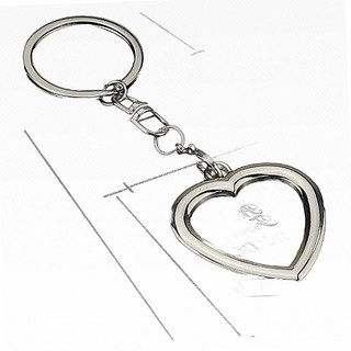 액자 프레임 키링 증명사진 사진 홀더 선물 금속 체인 커플 카드 키 패션 소품 포토 고리, G. 핑크 원형 액자형