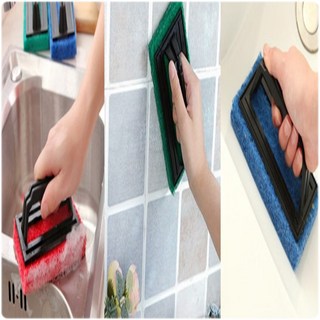 두툼한 대청소 직물 수세미 타일청소 편리한손잡이 싱크대 씽크대 복도 1개, 5개