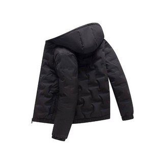 鋪棉外套男款秋冬季保暖加絨加厚連帽防風防寒大尺碼修身鎖溫外套