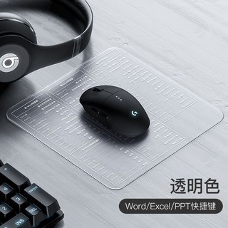 臺灣出貨 滑鼠墊 快捷鍵大全 CAD辦公 Excle桌墊 PS電腦 家用 筆記本 鎖邊 D2MB, Word/Excel/PPT-透晶白