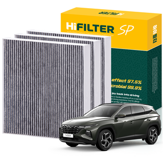 하이필터 현대 자동차 투싼 활성탄 에어컨필터, 3개, 디 올 뉴 투싼 NX4 (4세대) HI-L012