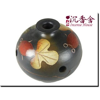 沉香舍 台灣陶瓷工藝 中國風雙魚香爐 附香夾 窯燒 內斂穩重 鶯歌陶瓷, 1個