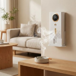 가정용 미니 소형 원룸 공기청정기 실내흡연 냄새제거 펫케어 포름알데히드 제거 차량용 음이온 탈취기, 골드