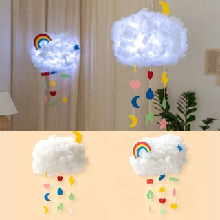 집콕놀이 구름 조명 장식 소품 어린이 만들기 재료 세트 키트, 날씨, 1세트
