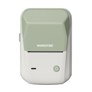 NIIMBOT精臣 標籤機 熱感應列印 藍牙連接 無需油墨 營養標示 防水防油 姓名貼紙機, B1單機【艾綠色】-無貼紙, 1個