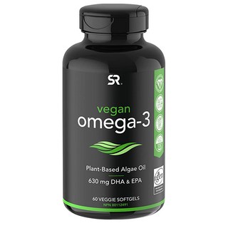 스포츠리서치 비건 오메가3 비린내없는 삼키기쉬운 식물성소재 770mg 60베지캡슐, 60정, 1개