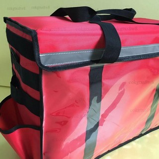 外送箱 外送保溫袋 外送小箱 外送袋 外送包手提保溫箱 保鮮配送餐箱 保溫箱 機車保冰袋55L 外送保溫箱, 55L 紅色, 1個