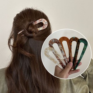 ZMBIRD 심플 U자형 헤어비녀 올림머리 5종세트 N539