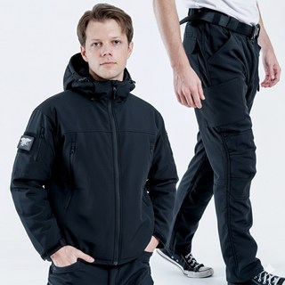 단다니 기모 전술복 세트 방한 등산복 작업복 낚시복 군복 바람막이 바지