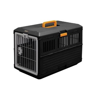 IRIS 航空運輸籠 FC-550 FC-670 摺疊式寵物提籠, 1個, IRIS-FC-550(黑), 黑
