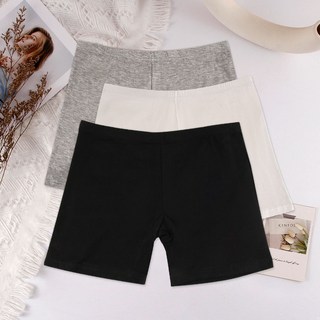 【砂糖夢境】純色安全褲防走光女夏季薄款短褲中腰寬鬆居家外穿大碼打底保險褲