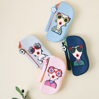 리빙소울 실리콘 안경 케이스 휴대용 여행용 파우치