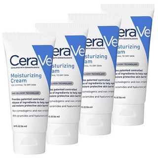 CeraVe 適樂膚 保濕霜 油性至乾性肌膚適用, 4個, 56ml