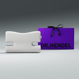 닥터헨델 H-필로우 고밀도 70D 옆으로 누워자는 프리미엄 메모리폼 기능성 경추목 귀눌림방지 베개, 딥그레이, 2개