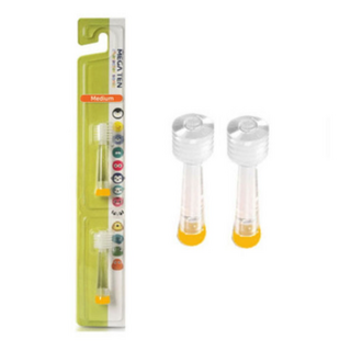 메가텐 키즈소닉 전동칫솔 미디엄 리필헤드, 2개