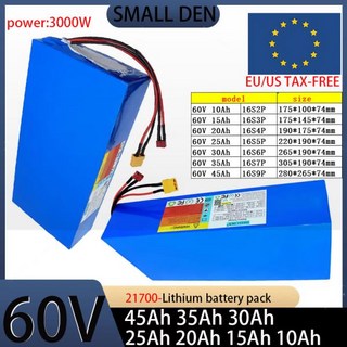 60V 45Ah 21700 리튬 배터리 팩 16S9P BMS 포함 전동 공구 오토바이용, 03 45Ah-XT60-DC