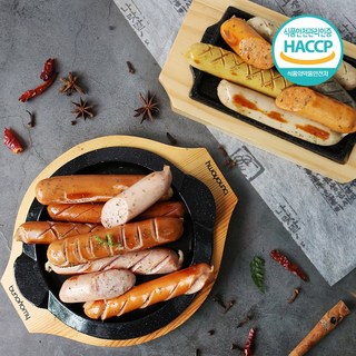 [HACCP] 국내산 프리미엄 독일식 수제 콤비 소세지 세트, 1세트, 670g