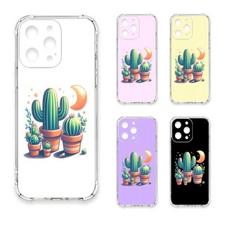 24H快速出貨 TRON 三星 A52/52s 月亮仙人掌集合 四角防摔 軟殼 手機殼